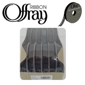 OFFRAY RIBBON Petite 12 ROLLS LACE TRIM Black 100% Nylon 7/16 in X 36 YRDS
